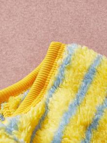 PETSIN Pawparrel 1件宠物秋冬双面毛绒弹力舒适保暖条纹高领狗狗连体衣 - 彩色 - 查看 3