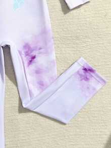 Sparklyn 1 bộ đồ bơi liền thân in họa tiết vảy cá cho bé gái - Nhiều màu - Xem 4