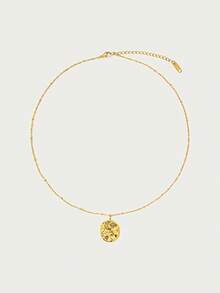 Glisma 女士链条项链，高级/复古/优雅，18K镀金，性感/复古，适合妈妈/女士/女孩/母亲，夏季/海滩/舞会/派对，多层/宝石/串珠/水晶，吊坠/粗链 - 金色 - 查看 3