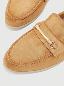 CUCCOO BIZCHIC Zapatos planos de slip-on para uso diario de mujer - Marrón - Ver 7