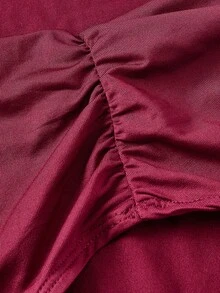 SHEIN MOD 两件套三穿女式休闲纯色修身上衣，休闲百搭，适合外出、海滩、春假、夏季、度假、假日等场合，也适合派对穿着。 - 紅色和黑色 - 查看 6