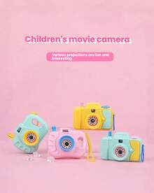 Cámara de proyección de juguete para niños y niñas, bebés y niños, cámara de proyección simulada #Color aleatorio - Multicolor - Ver 4