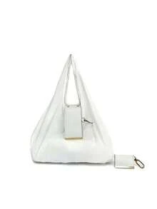 1pc Brand New Snap-Button Folding Shopping Bag, Retractable Tote Bag With Key Ring (Can Also Be Used As A Pendant), Ultralight Travel/Business Organizer, Compact And Portable, Suitable For Everyday Carry, Minimalist Tote Bag, Reinforced Stitching, Key Ring Pouch, Small Tote Bag, A Must-Have For Frequent Travelers With A Minimalist Lifestyle. - Multicolor - View 9