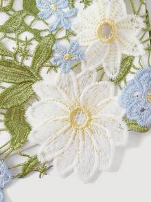 SHEIN MOD Women's Embroidered Floral Bow Strap Camisole,Spring /Summer Outfits Women, Vacation Outfits Women,Party , Garden Party ,  Elegant Party, Going Out Outfits,Beach,Summer Holiday Outfits ,Festival, Picnic Bottom, Birthday Dress,Ruffle Dress,Cute Dress, Y2k,Boho,Western, - Multicolor - View 6