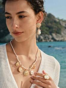 Opalesca Women's Earrings,Premium/Elegant/Classy/Dailywear/Minimalist,Pearl/Crystal,For Mom/Women/Girl/Mother,Summer/Beach/Prom/Party/Holiday/Vacation,Engagement/Wedding/Promise,Bride,Heart/Floral,Fairycore/Mermaid Core - Multicolor - View 5