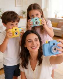 Cámara de proyección de juguete para niños y niñas, bebés y niños, cámara de proyección simulada #Color aleatorio - Multicolor - Ver 11