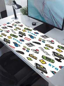1Pc Creative Game Console Mouse Pad For Desk Washable Desk Mat With Non-Slip Base, Game Console Controller Pattern, For Gamers, Office & Home Use. - Mouse Pad - View 6
