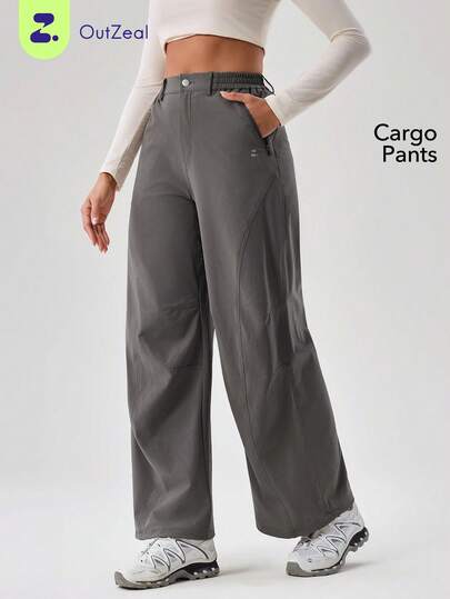OutZeal Women Outdoor Pants Camping Hiking Cargo Wide Leg Side Pocket