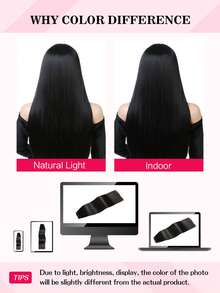Seamless Clip Ins 18 Inch 8 Pcs 120g Seamless Clip In Hair Extensions Black Clip In Extensions Pu Weft Real Human Hair Clip Ins Silky Straight For Thinning Hair - SNatural - View 11