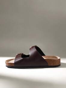 Solecia Sandal thời trang nữ, kiểu dáng tối giản và thoải mái, thích hợp đi biển và mặc hàng ngày trong dịp Giáng sinh. - Màu nâu Sô-cô-la - Xem 4