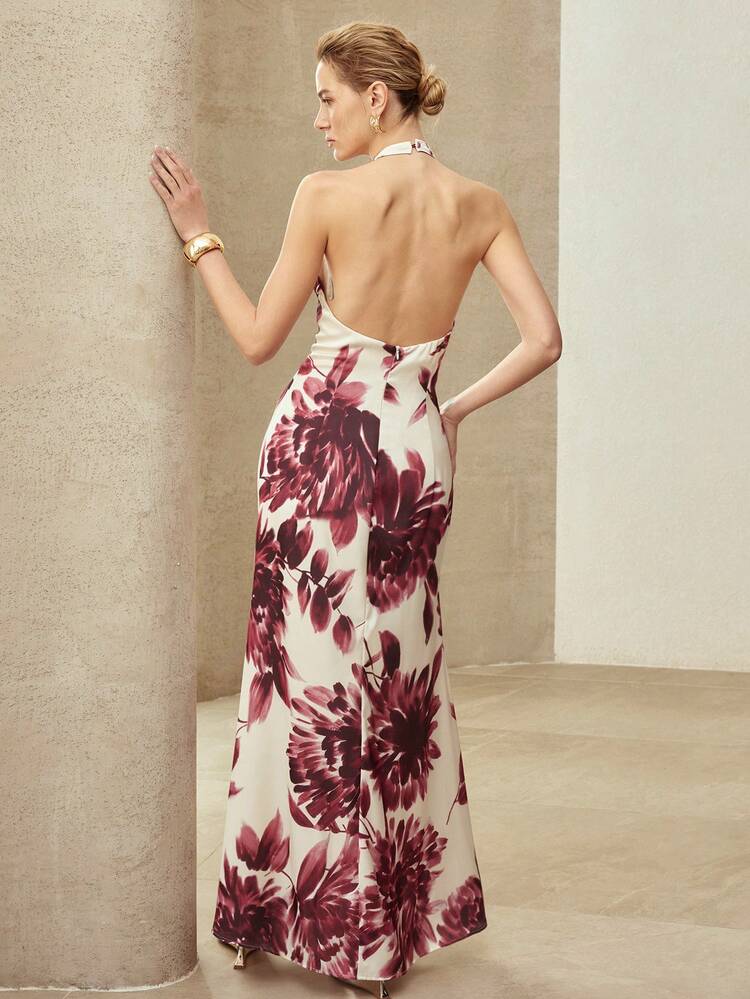 ELEGANT BACKLESS DRESS, MINIMALIST DESIGN, SPRING/SUMMER