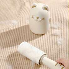 Joivida 1个可爱猫咪造型除毛滚轮，家用宠物毛发去除器，适用于衣物和沙发，手动粘毛器，适用于日常衣物清洁、家居清洁、卧室床垫清洁和家用清洁产品 - 貓咪除毛滾筒 - 查看 5