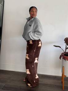 Tyla Gomez 夏季女式半拉链白色抓绒卫衣，带字母贴布设计，秋冬季短款女式半拉链卫衣 - 灰色 - 查看 4