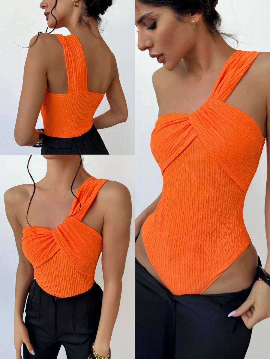 Aloruh Mùa cưới Thanh lịch Kỳ nghỉ In hoa Bộ đồ liền thân một bên vai, Hoàn hảo cho bữa tiệc