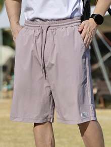 DAZY Summer Lightweight Purple Outdoor Shorts For Men - Purple - View 5