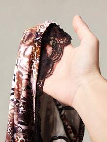 SHEIN ICON Women's Fashionable Sexy Animal Print Bodycon Romper - Multicolor - View 11