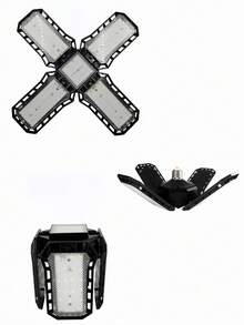 1PC E27 Deformable LED Garage Light, 4-Leaf Design, High Brightness, Adjustable Angle, For Warehouse & Living Room Lighting. - 4-Leaf high-brightness and wide-pressure model - View 6