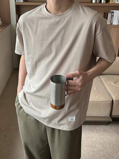 DAZY Multi-Color Short Sleeve T-Shirt And Pants Men's Loungewear Set, Spring/Summer