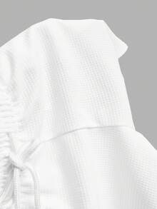 SHEIN EZwear 两色针织女式腰带休闲短裤 - 彩色 - 查看 12