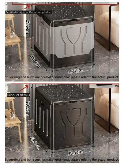 1Pc Camping Toilet, Portable Toilet For Adults, 14'' Camping Toilet With Lid, Camp Toilet With Holder, Portable Potty For Camping, Hiking, RoadTrip, Car, Tent, Truck Drivers Bathroom Bathroom Accessories Bathroom Tools