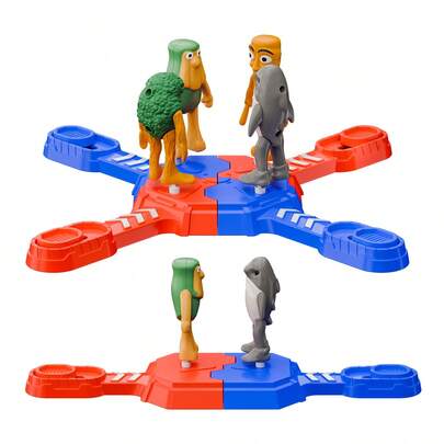 MINKOJA Tung Tung Sahur Battle Game Set Supports Two-Player Or Four-Player Competitive Matches Enhances Children's Reaction Speed And Strategic Thinking An Interactive Educational Game For Boys And Girls Aged 3 And Up The Top Choice For Holiday Gifts And Birthday Presents