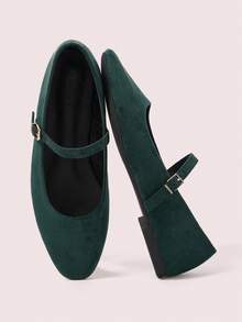 CUCCOO DOLLMOD Sepatu Flat Wanita Kasual Serbaguna untuk Perjalanan Sehari-hari, Cocok untuk Natal dan Musim Semi. - Hijau. - View 2