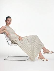 Mnmlis Sandalias de tacón alto minimalistas y versátiles de moda para mujer, de verano - Albaricoque - Ver 8