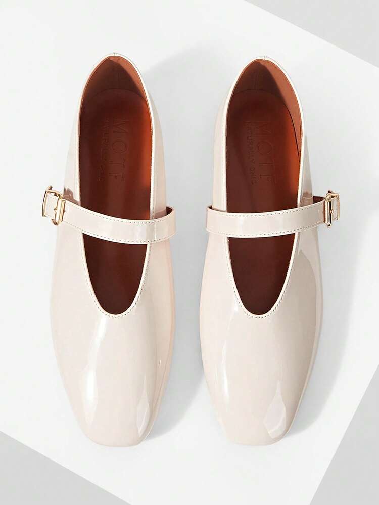 WOMEN'S COMMUTER CASUAL COMFORTABLE VERSATILE MARY JANE SQUARE TOE FLATS, FOR NEW YEAR HOLIDAY, SPRING SHOES SPRING BREAK EASTER FOR CHRISTMAS