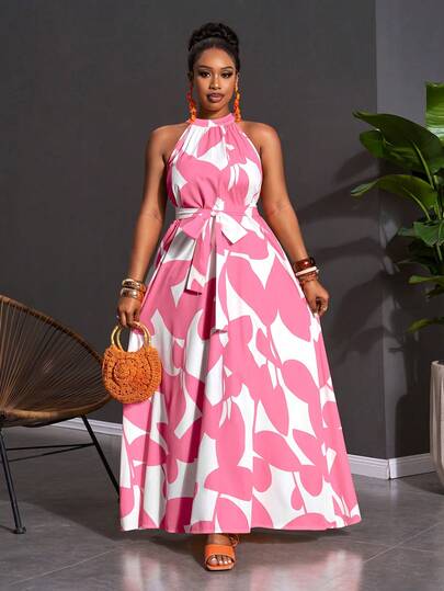 long dress long Red Open Back Maxi Dress With Long Sleeves