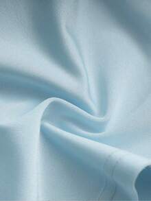 GlowEve 女士夏季圆领无袖修身开衩下摆串珠奢华针织闪亮休闲优雅百搭蓝色T恤 - 藍色 - 查看 4