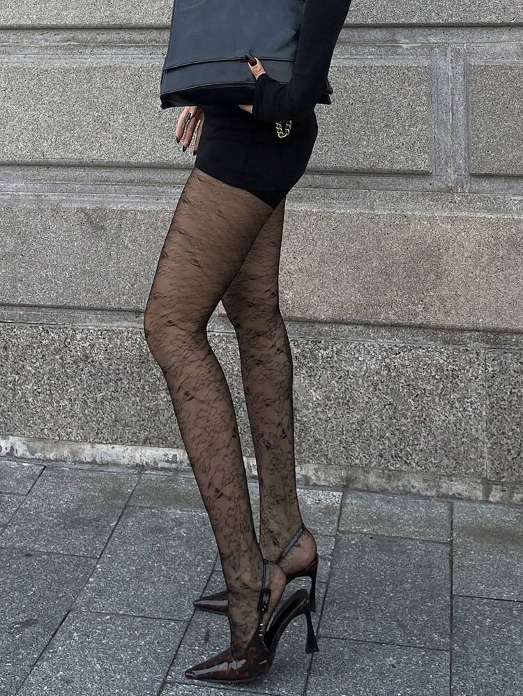 Women's Fashion Sexy Lace Patchwork Leggings