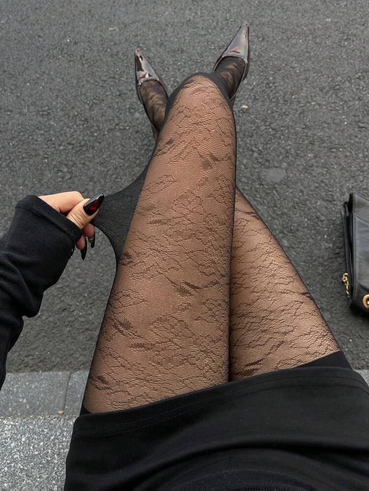 Women's Fashion Sexy Lace Patchwork Leggings