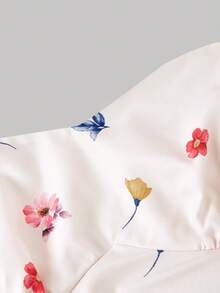 SHEIN MOD Blommig halterneckklänning för kvinnor, semesterstil - Multifärgad - Visa 6