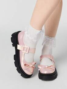 粉色亮皮