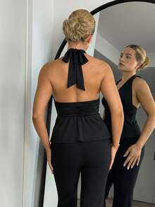 Bethéva 万圣节女式露背吊带黑色娃娃背心 - 彩色 - 查看 2