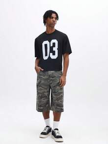 SUMWON Men Denim Shorts - Army Green - View 4