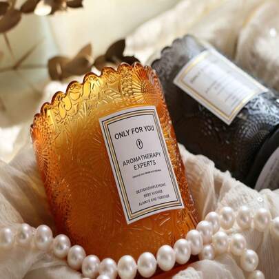 Cirelle Nến thơm giấy Chiyo hình cốc ren, nến thơm thủy tinh, quà tặng, quà sinh nhật, vật trang trí tạo không khí ấm cúng.