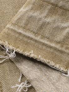 DAZY Women's Casual Denim Jacket And Pants Set, Autumn/Winter - Khaki - View 8