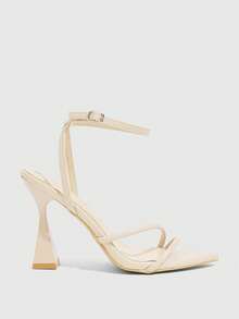 CUCCOO SZL Women's Heeled Sandals, Fashionable And Elegant For Commuting In Summer Spring Shoes - Apricot - View 4