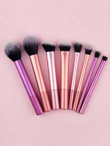 Professional Makeup Brush Set, High-Quality, 8-Piece Package. Includes Powder Brush, Blush Brush, Contour Brush, Eye Shadow Brush, Highlight Brush, And Makeup Brush Tools For Creating Flawless Foundation. - Multicolor - View 3