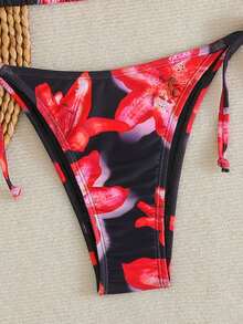 Sunnyshic Bộ bikini hai mảnh in họa tiết nhiệt đới dành cho nữ, thích hợp cho kỳ nghỉ thường ngày. - Nhiều màu - Xem 5