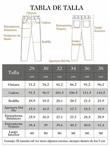 Logeqi® Jeans Vaquero Lavado Versátil Baggy Sueltos Multi-Bolsos Streetwear Casual De Hombre de Color Azul Claro - Azul - Ver 10