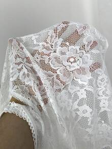 SHEIN BAE Women Lace Long Sleeve Camisole - White - View 7