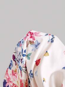 SHEIN MOD Blommig halterneckklänning för kvinnor, semesterstil - Multifärgad - Visa 7