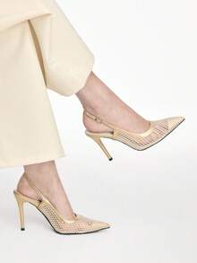 Mnmlis Tacones para mujer - Beis - Ver 1