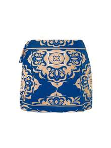 Swim Oasis 2026新款三件套女士印花连体泳衣，含裙子和网纱裤，夏季海滩度假休闲装 - 彩色 - 查看 6