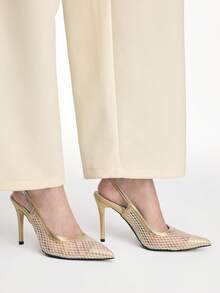 Mnmlis Tacones para mujer - Beis - Ver 2