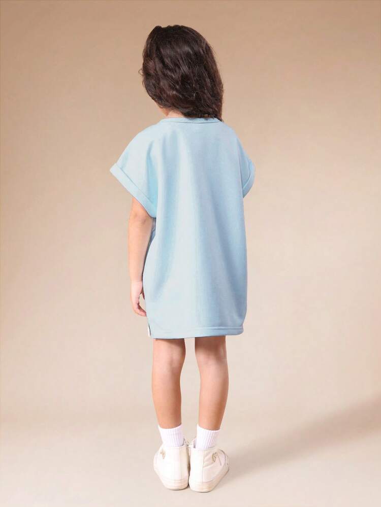 Sukienka-koszulka z napisem East Coast Slogan