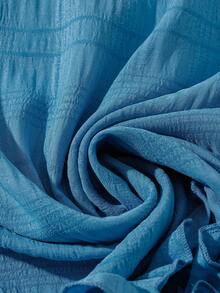 SHEIN LUNE 大码无袖连衣裙，饰有3D立体花卉图案，休闲假日风格 - 藍色 - 查看 13