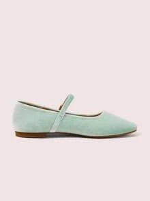 CUCCOO DOLLMOD Women's Casual Versatile Commute Simple Flats For Christmas Spring Shoes - Mint Green - View 9